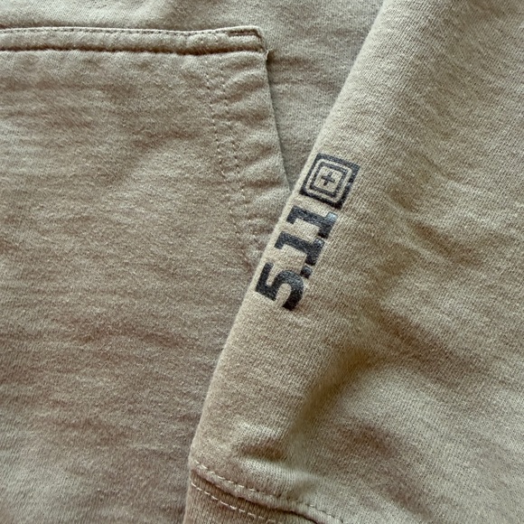 5.11 Tactical Light Brown Hoodie - Picture 4 of 8